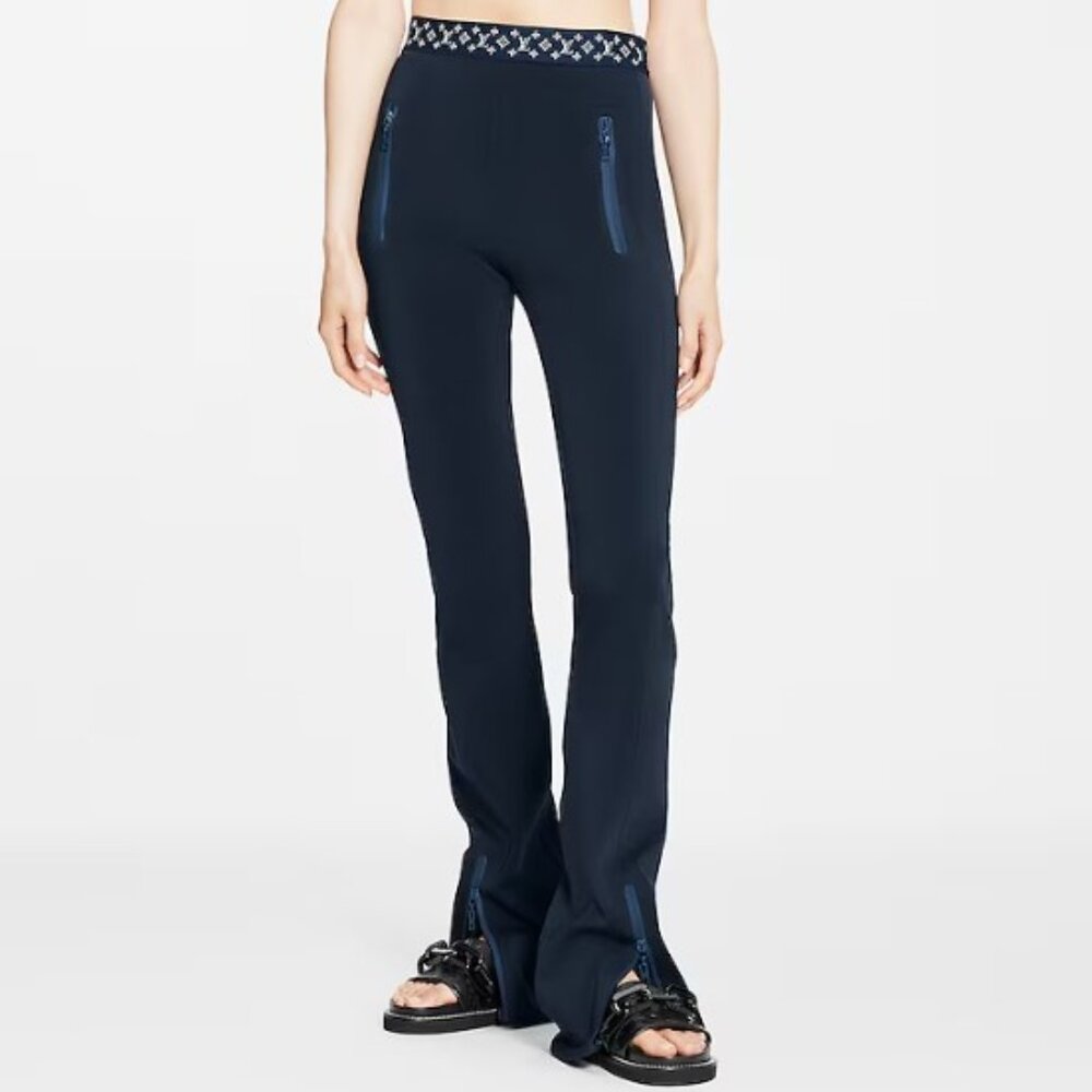 LOUIS VUITTON FLIGHT MODE LEGGINGS 1A9L1H NAVY BLUE SIZE 40 (M-L) PRELOVED - Picture 2 of 9
